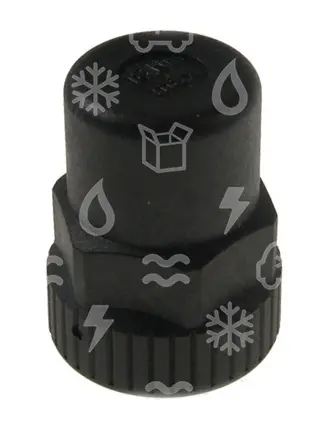krytka plastová ventilů pojišťovacích Castel 3032/44, černá